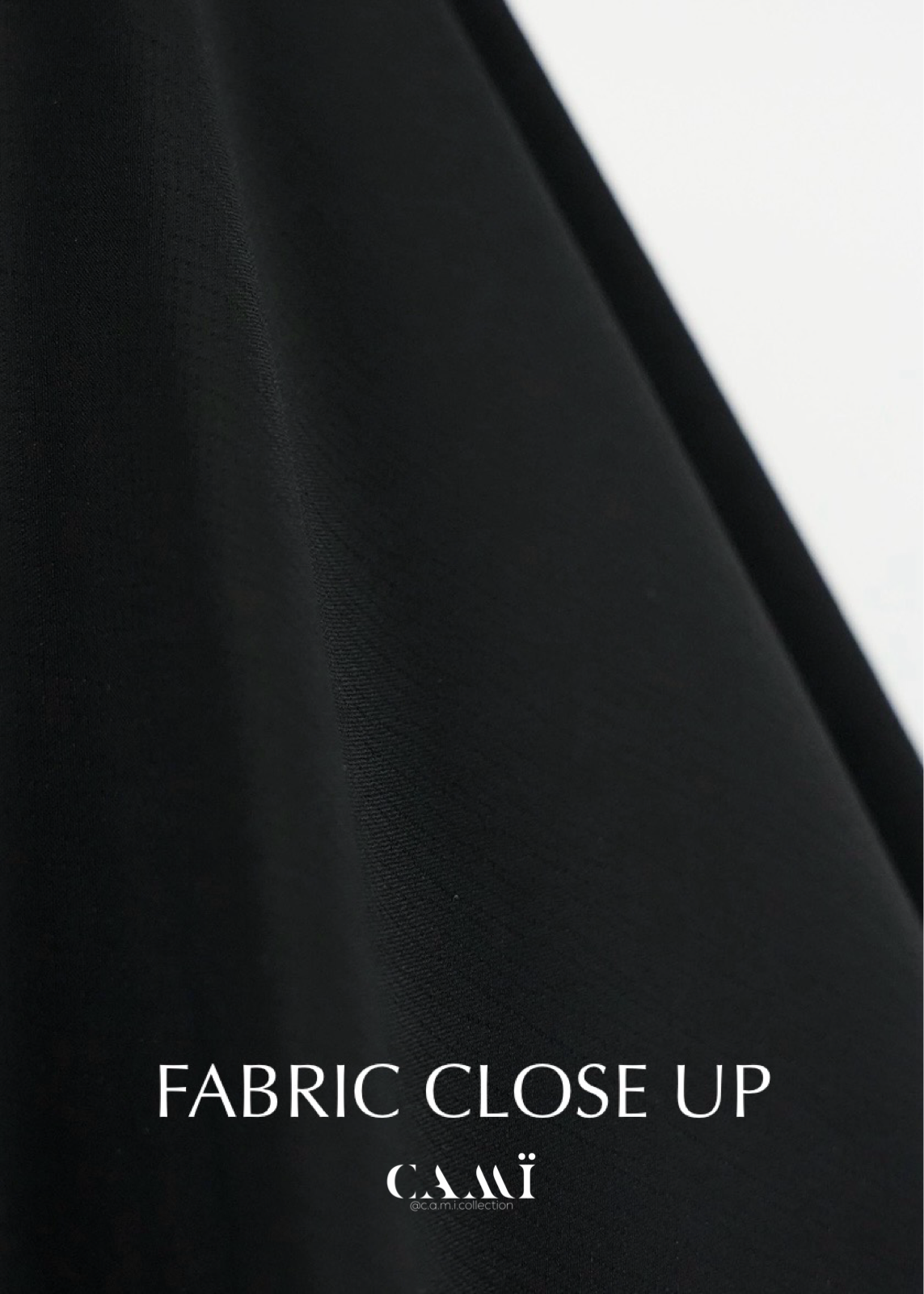 Jilbab with skirt 2-piece black