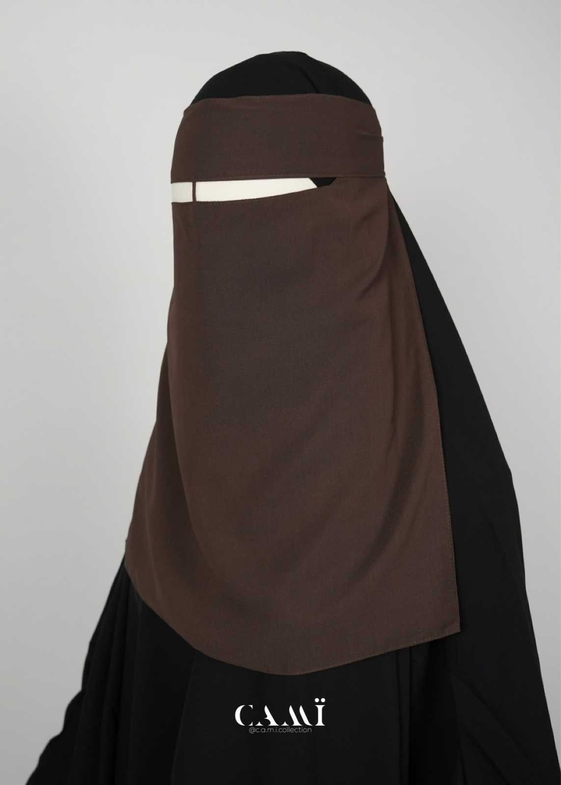 Niqab dunkelbraun