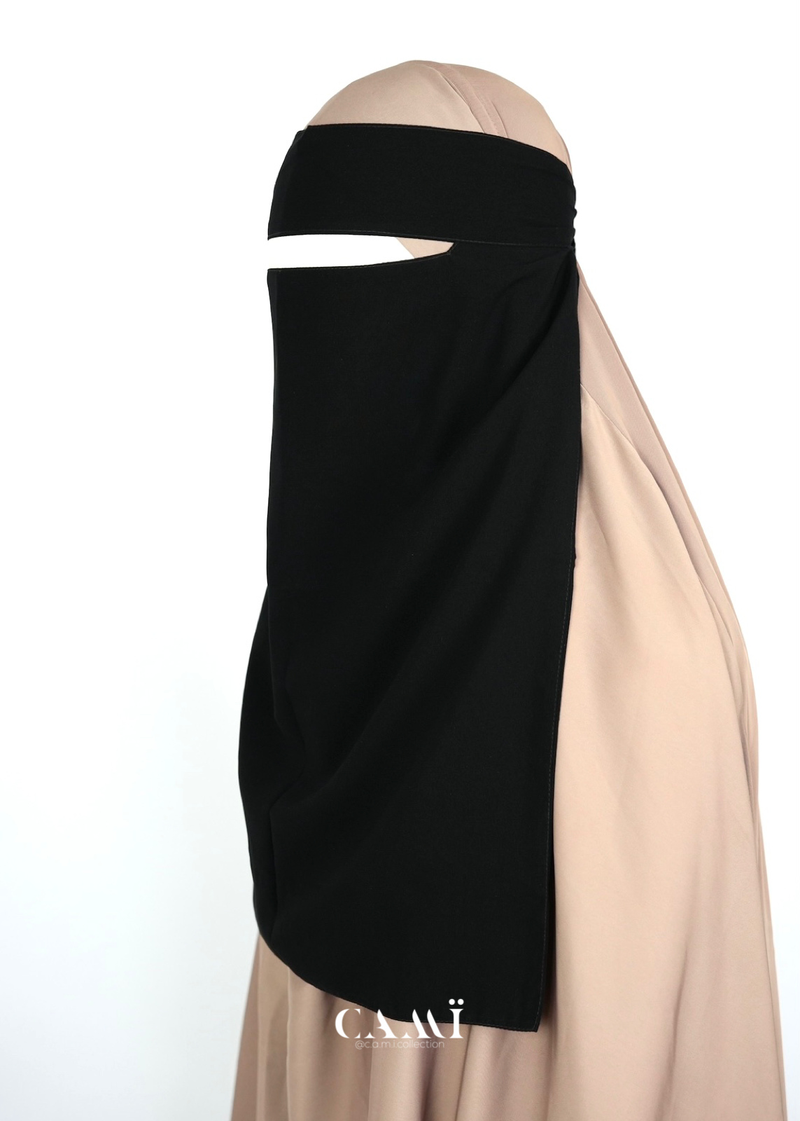 18“ Single Layer Niqab With Eating Feature