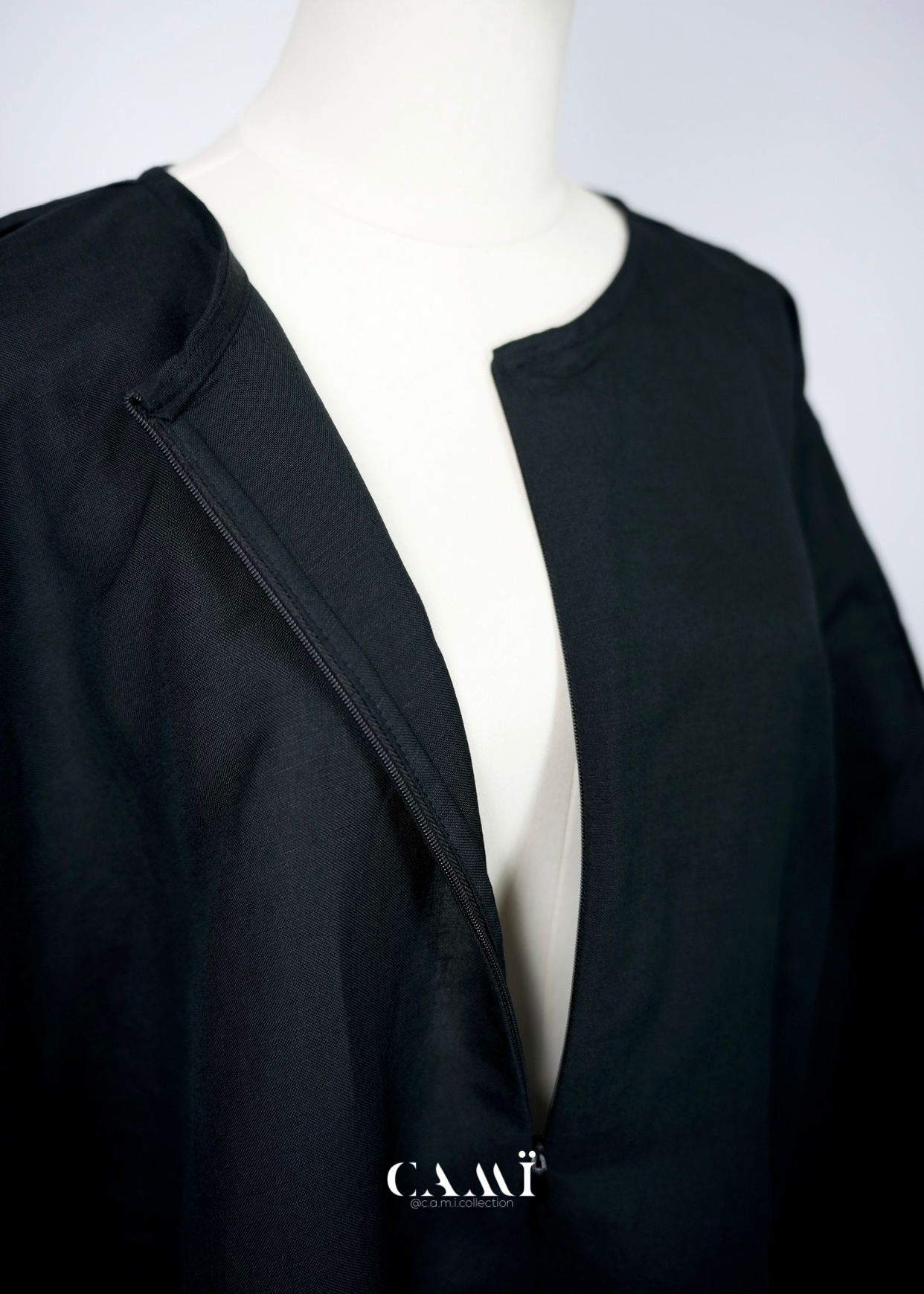 Leinen-Baumwolle Set schwarz