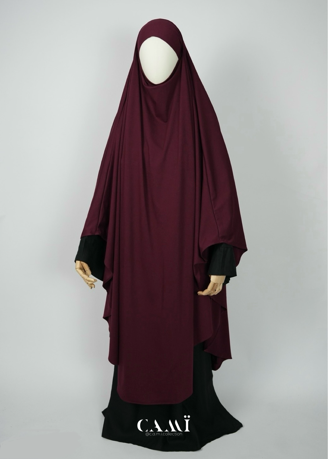 Jersey Khimar burgundy