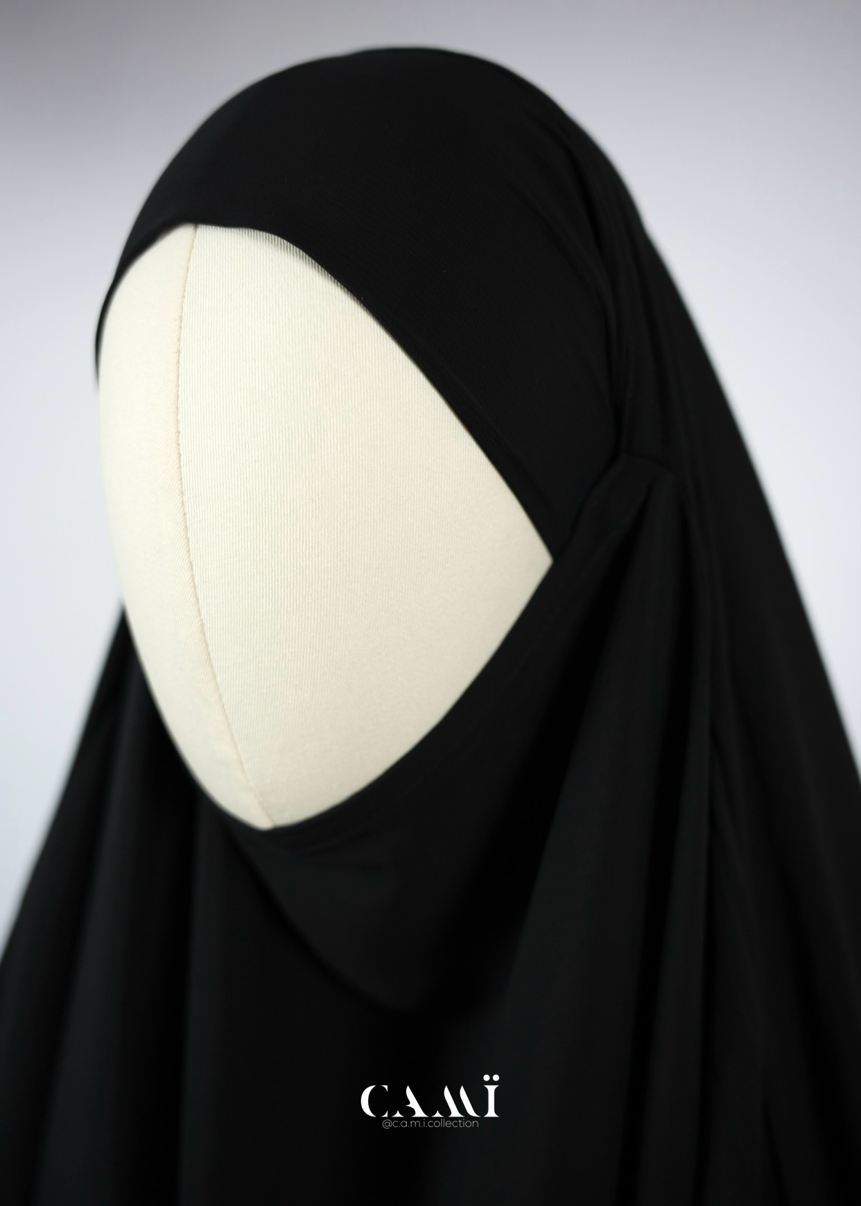 Jilbab with skirt 2-piece black