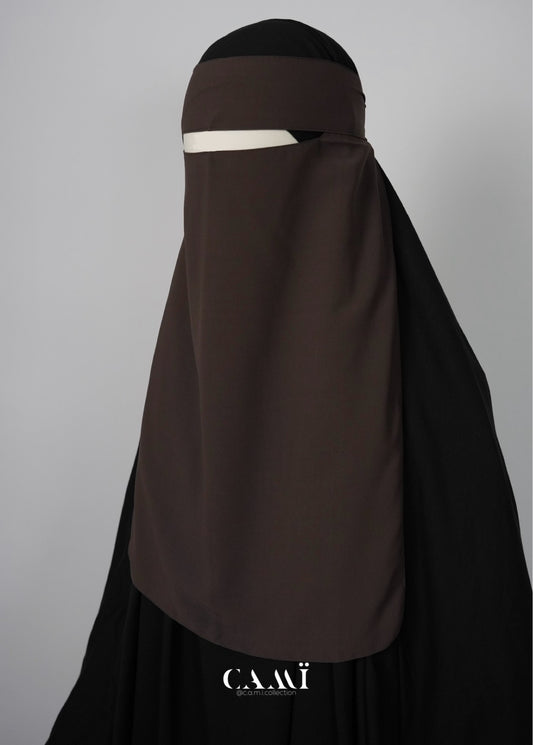 Niqab dark taupe