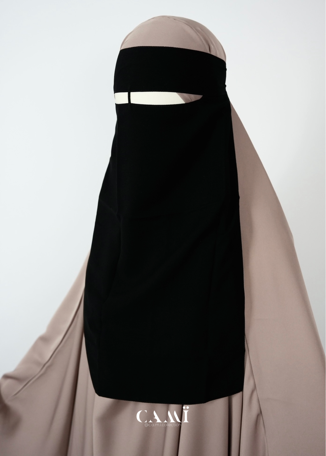 18“ Single Layer Niqab With Eating Feature