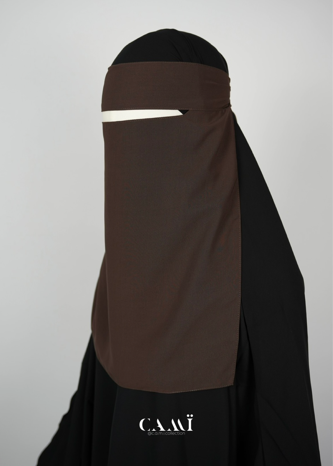 Niqab dunkelbraun
