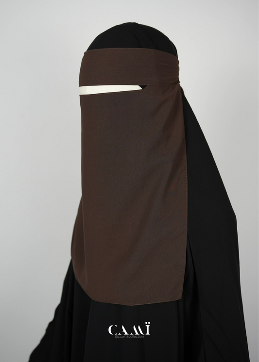 Niqab dunkelbraun