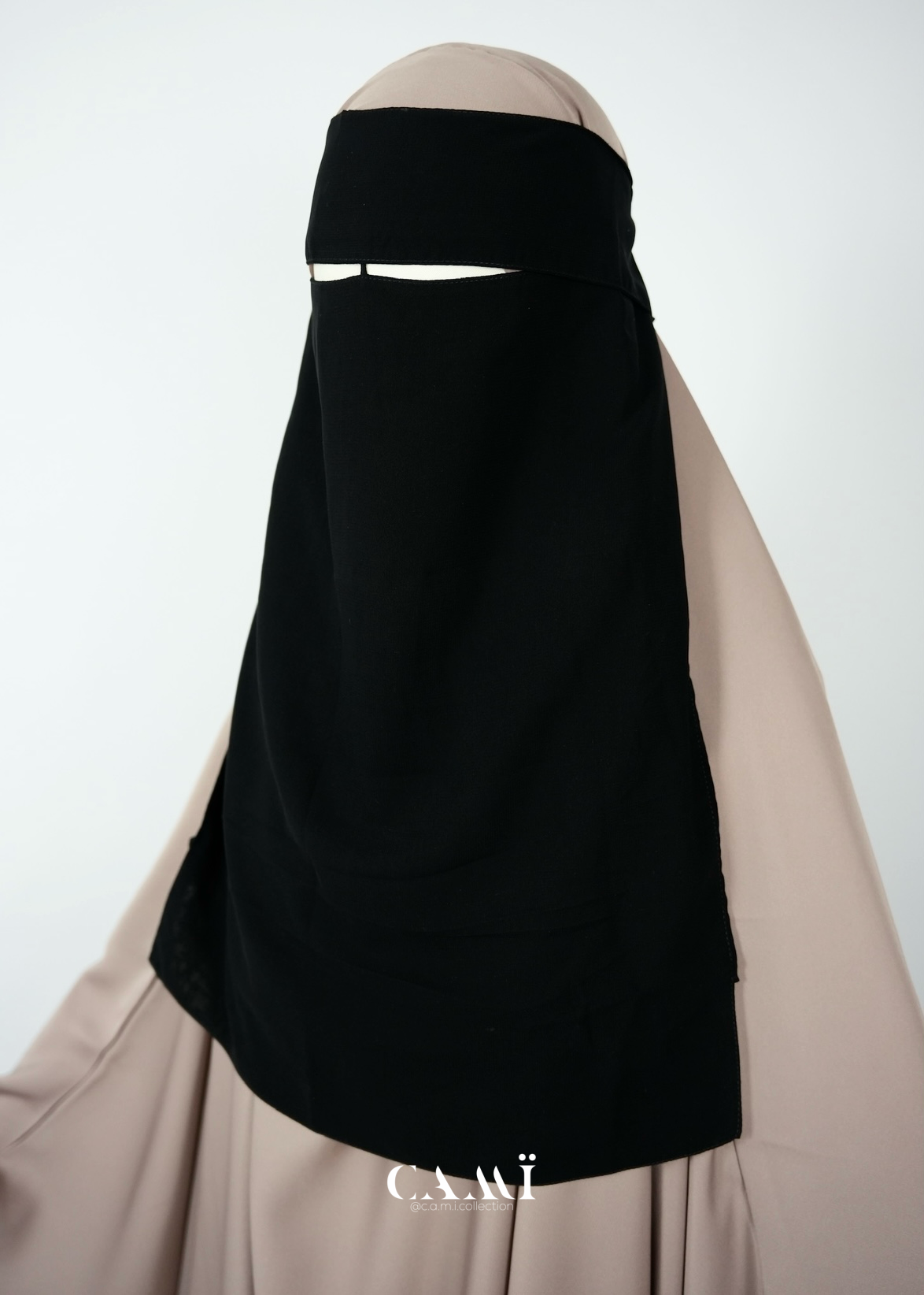 18“ Single Layer Niqab With Eating Feature