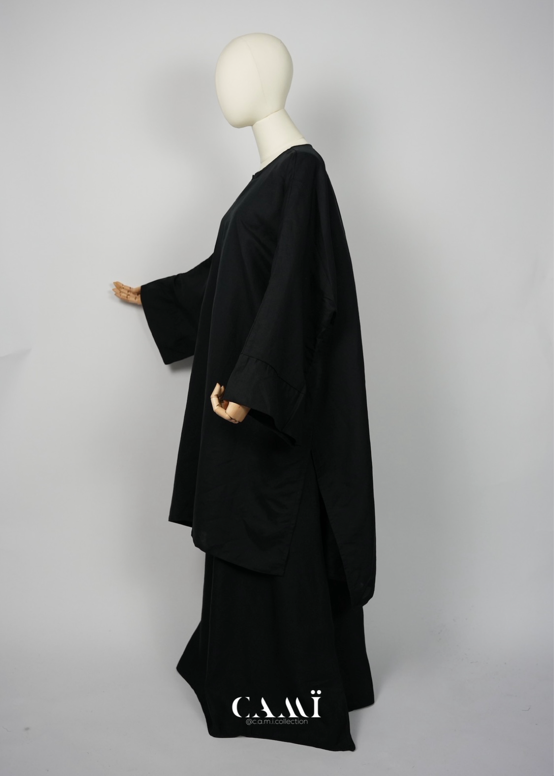 Leinen-Baumwolle Set schwarz