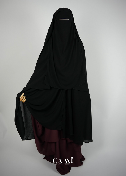 Yemeni Khimar & Niqab 2in1
