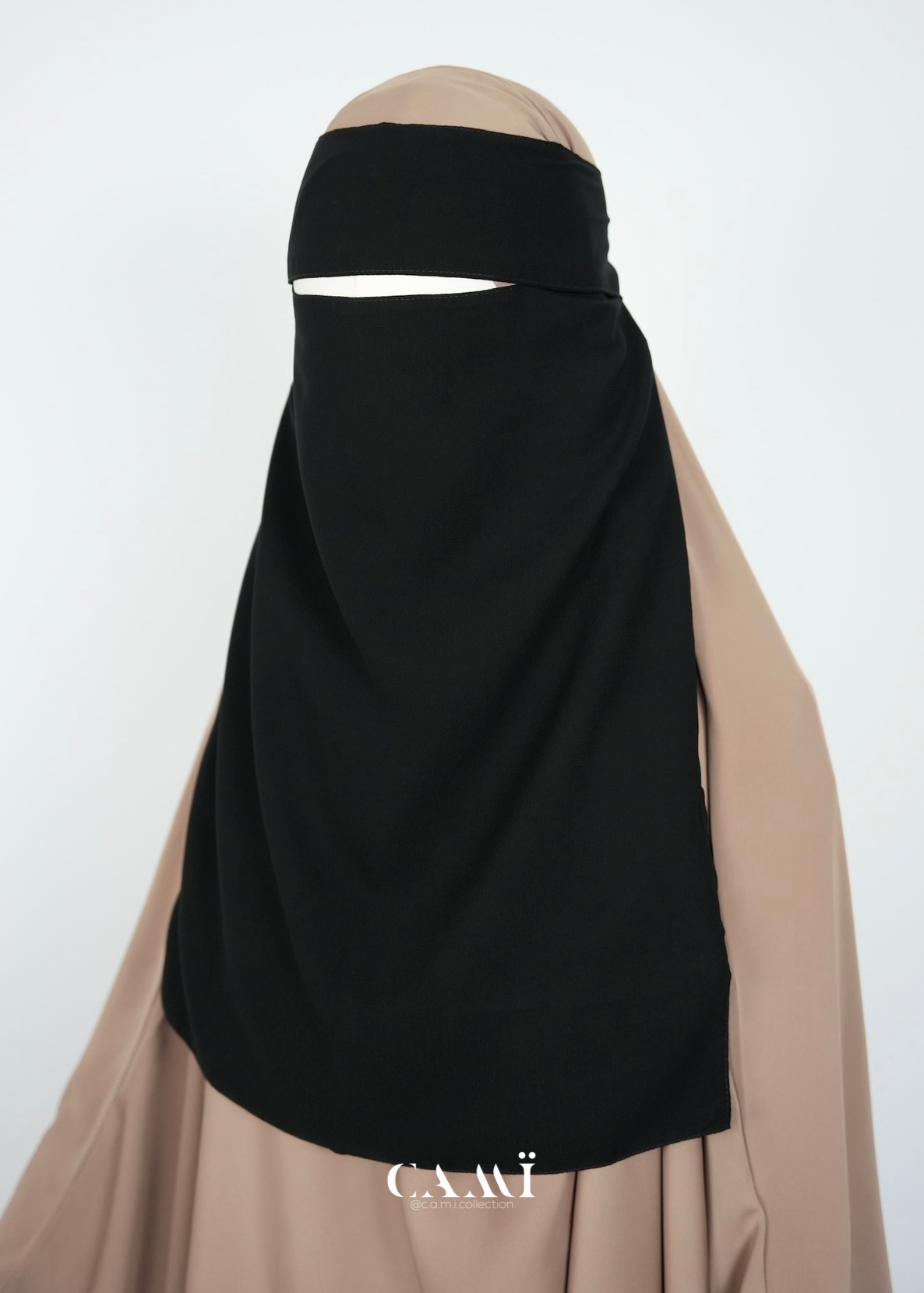 18“ Single Layer Niqab With Eating Feature