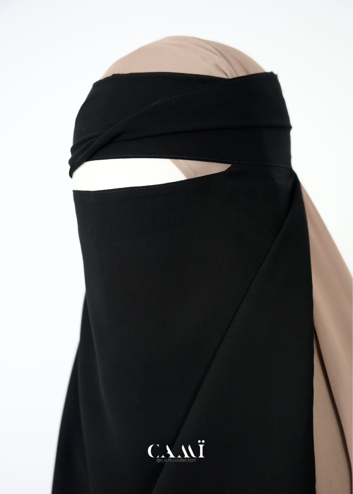 18“ Single Layer Niqab With Eating Feature