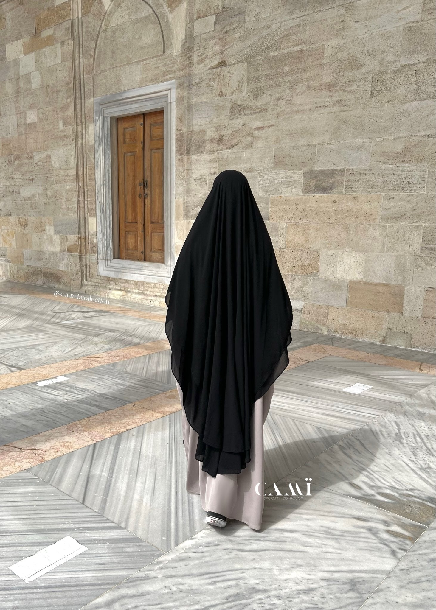 Khimar Chiffon zweilagig lang - CAMÏ