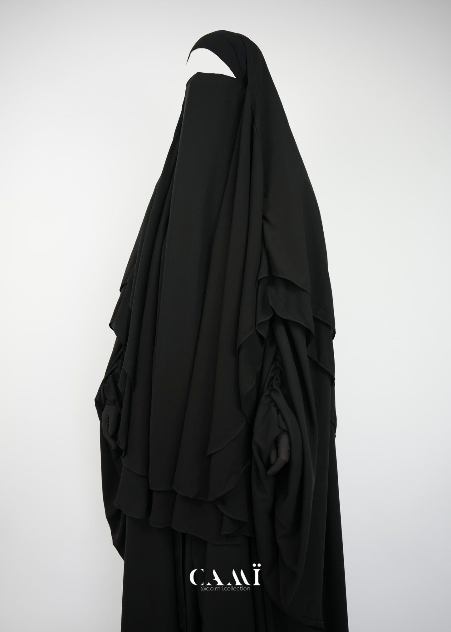 Khimar Chiffon zweilagig lang - CAMÏ