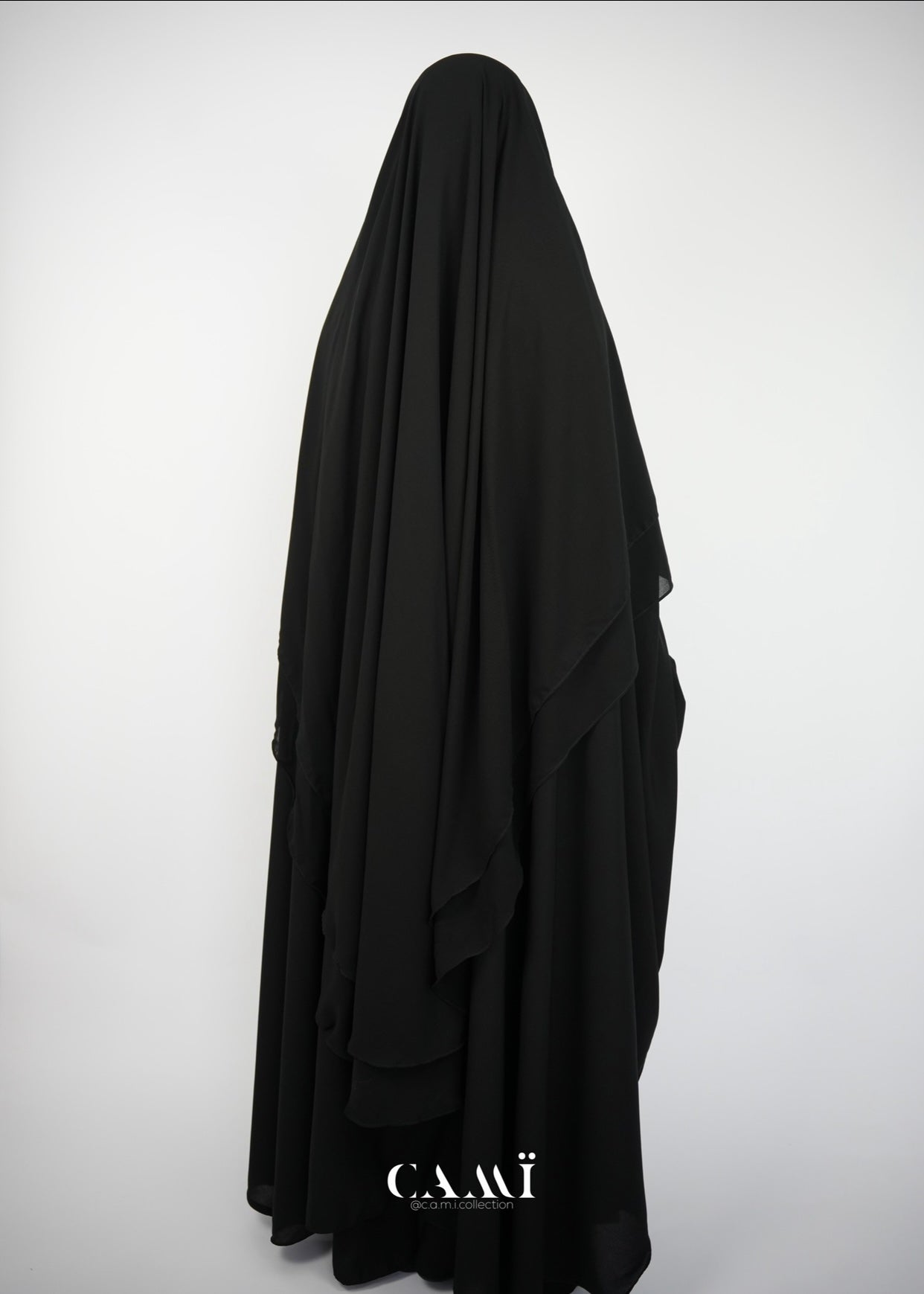 Khimar Chiffon zweilagig lang - CAMÏ