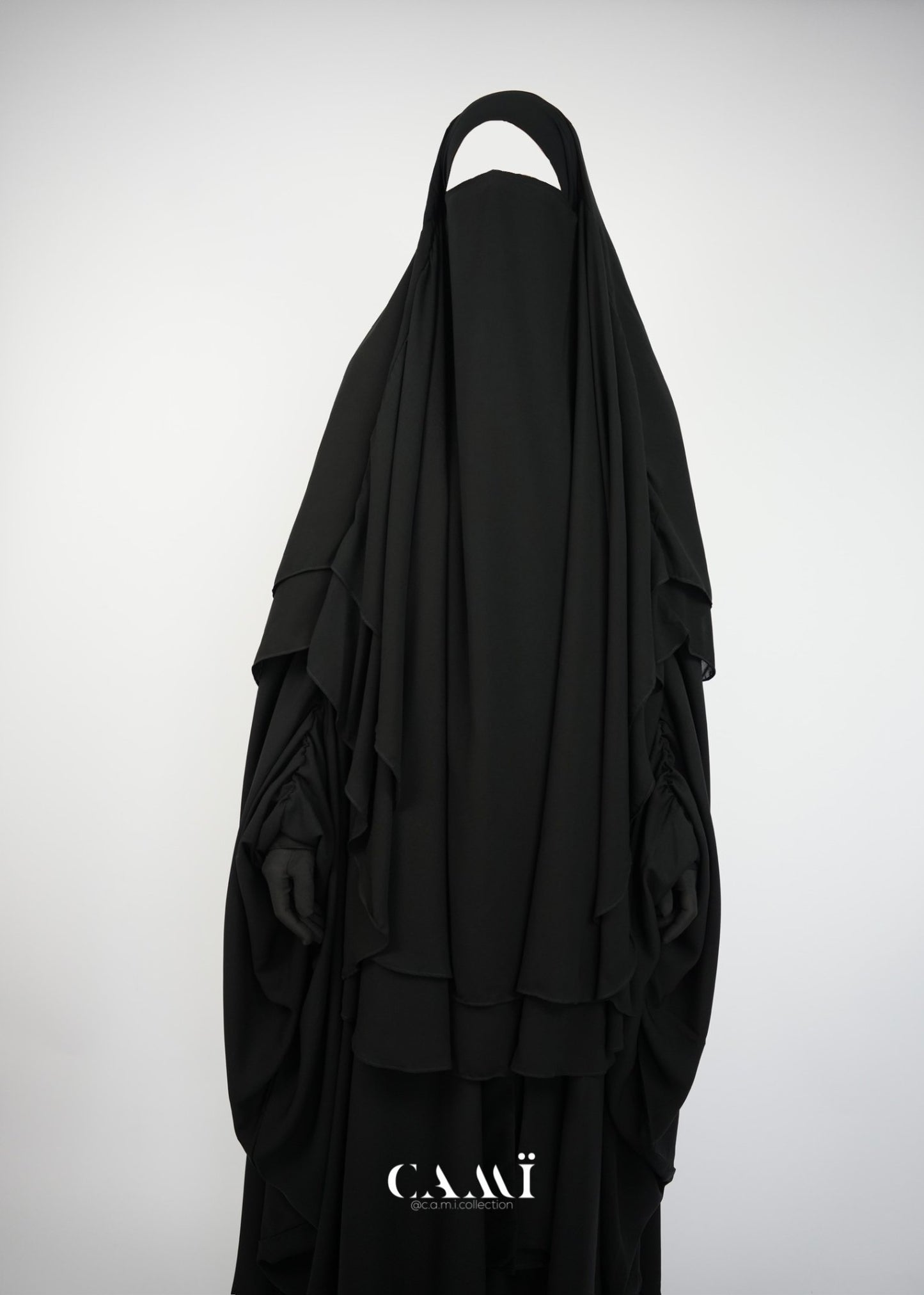 Khimar Chiffon zweilagig lang - CAMÏ