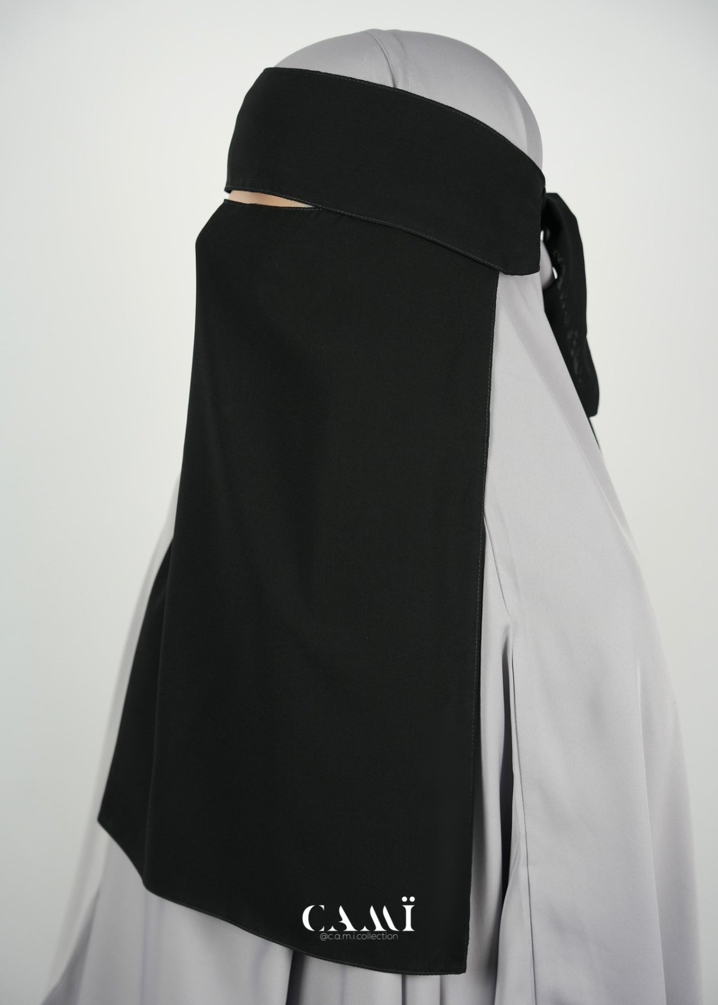 Niqab mit Klappe schwarz - CAMÏ