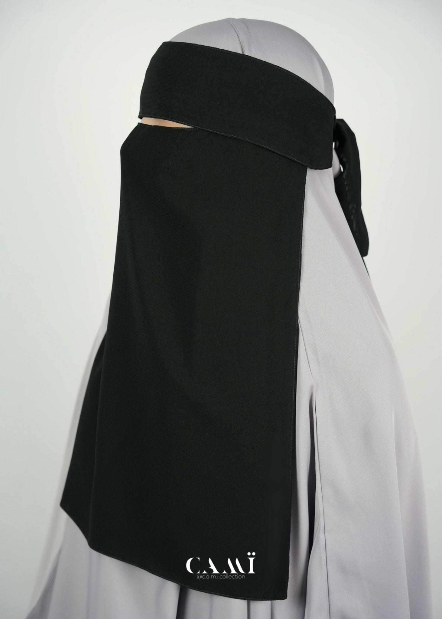 Niqab mit Klappe schwarz - CAMÏ