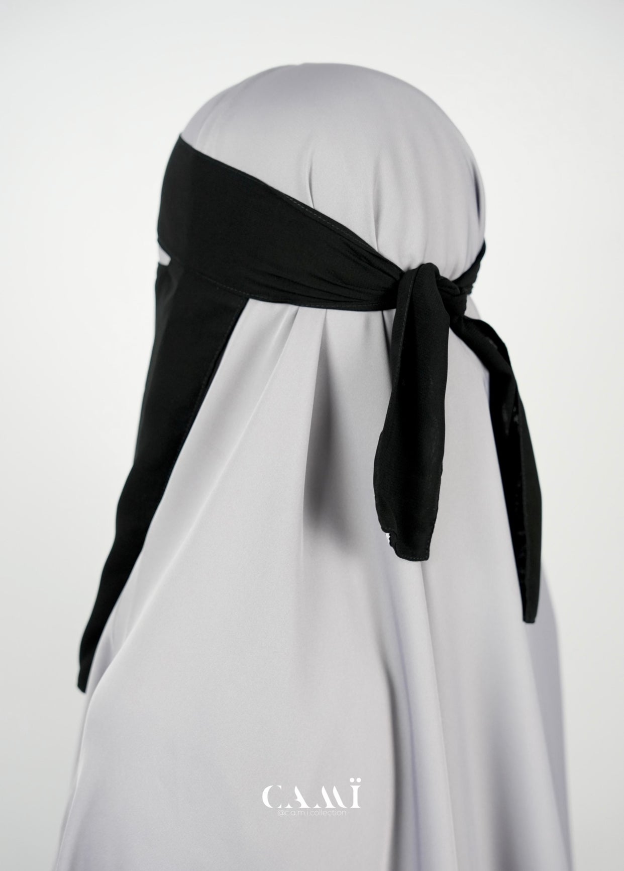 Niqab schwarz einlagig - CAMÏ