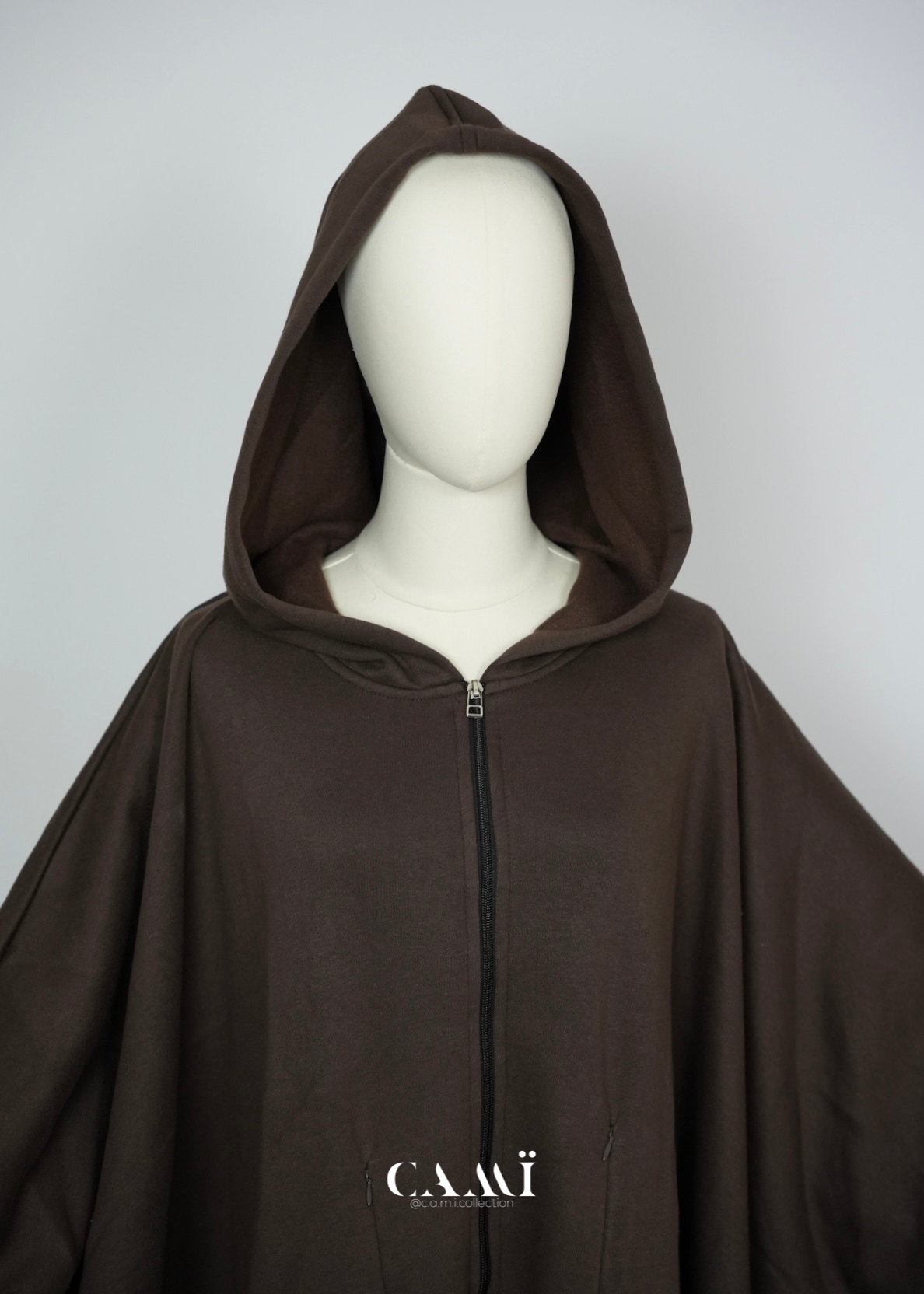 Jabaya dunkelbraun | Jacke mit weitem Schnitt