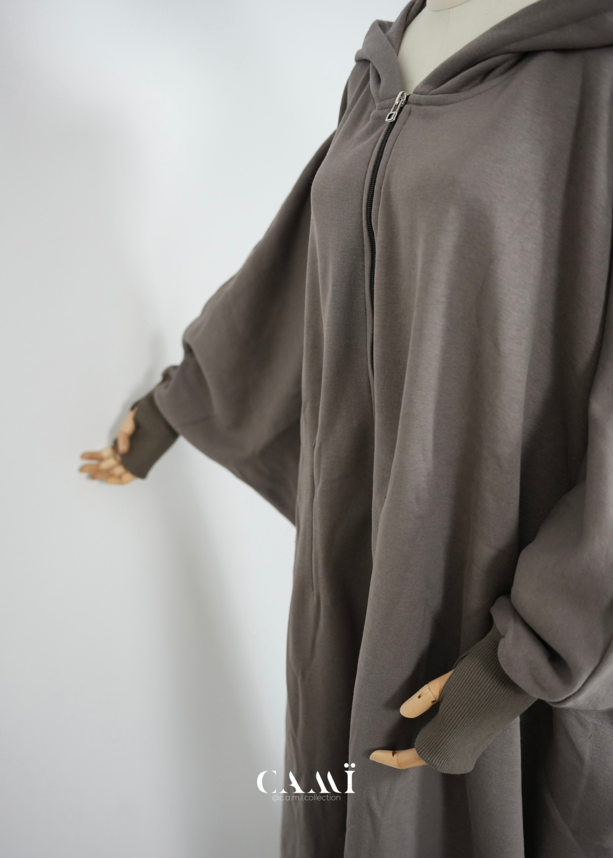 Jabaya taupe | Jacke mit weitem Schnitt