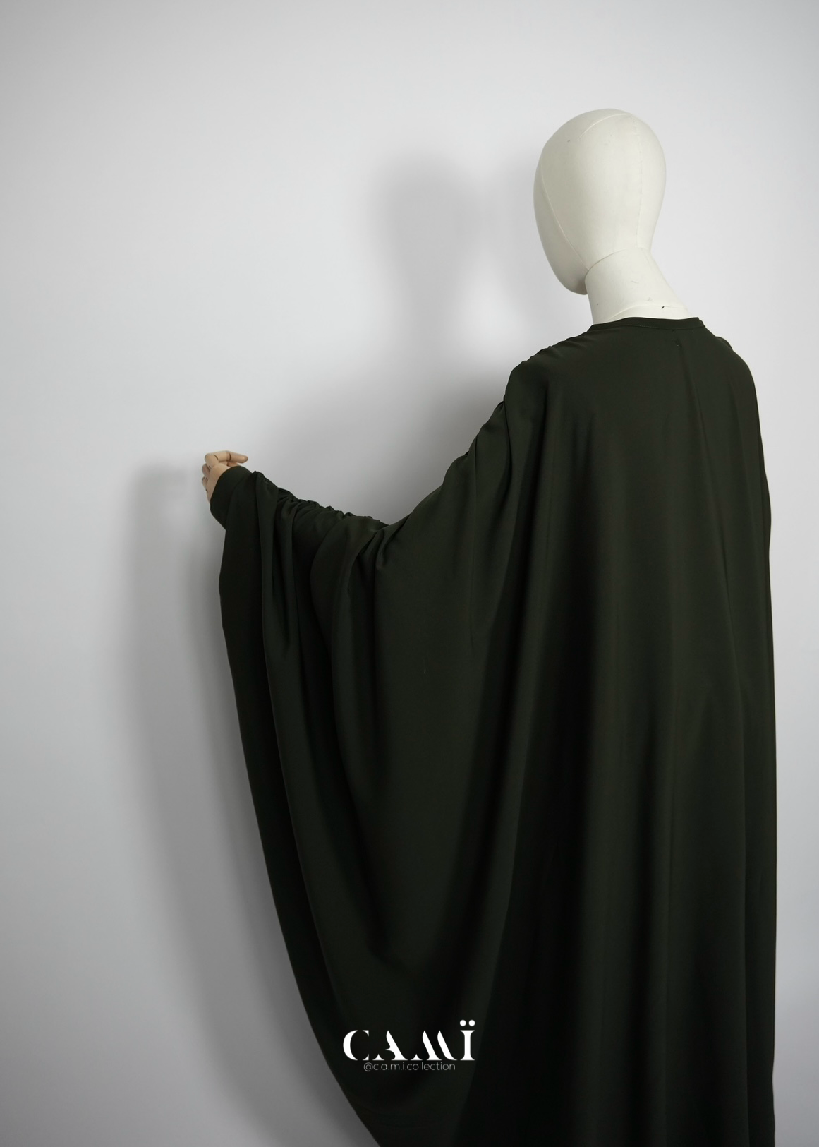 Abaya Set dark khaki green