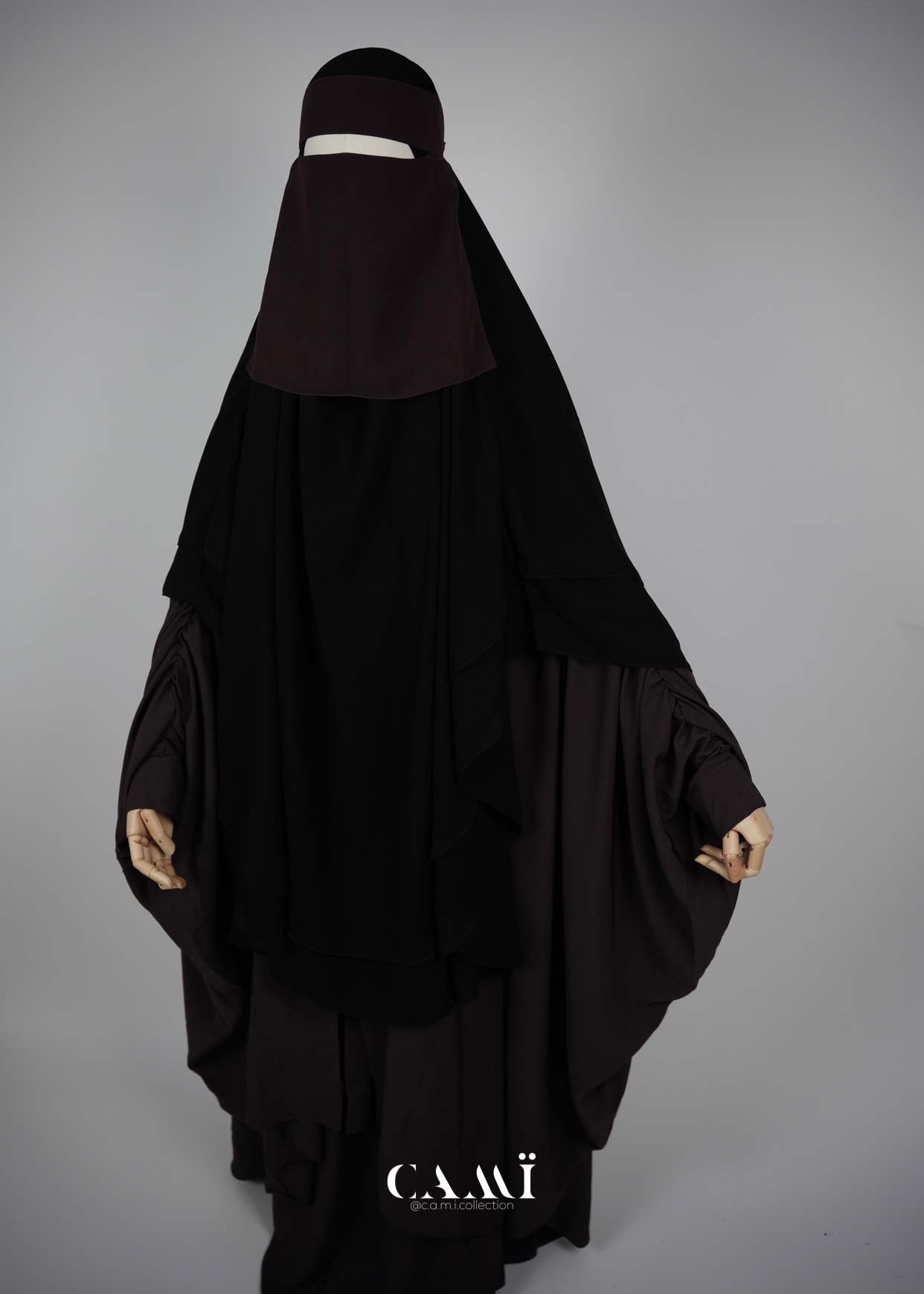 Abaya Set dunkelbraun