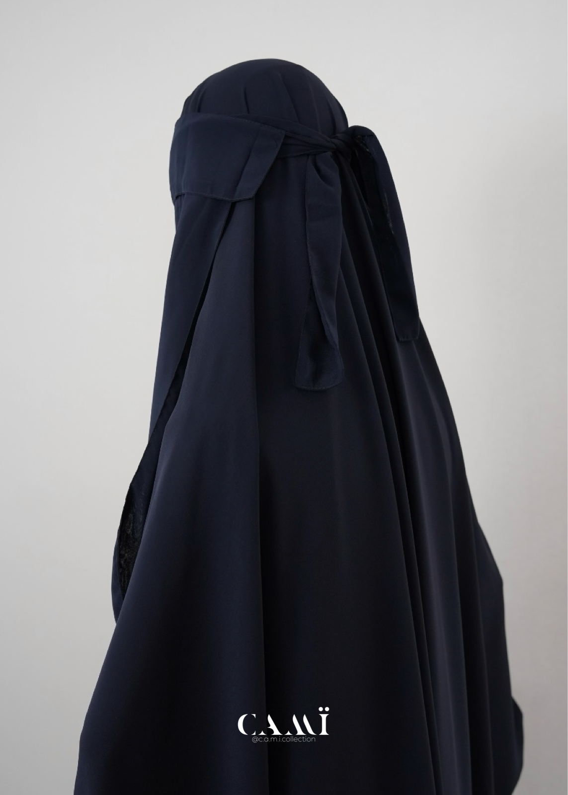 Niqab mit Klappe dunkelblau Flap Niqab