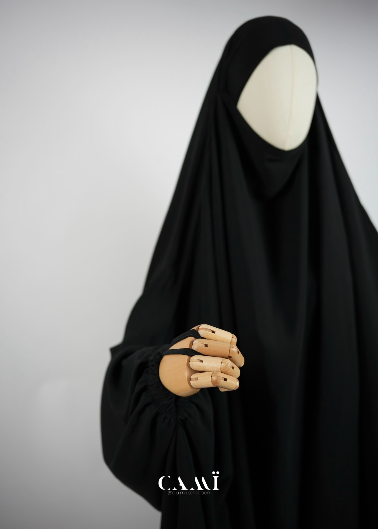 Jilbab mit Rock 2-teilig schwarz