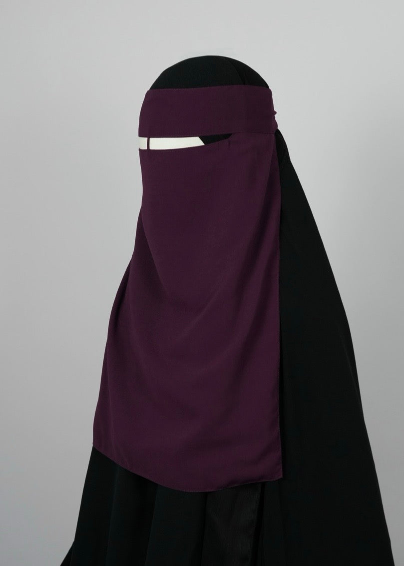 Niqab plum