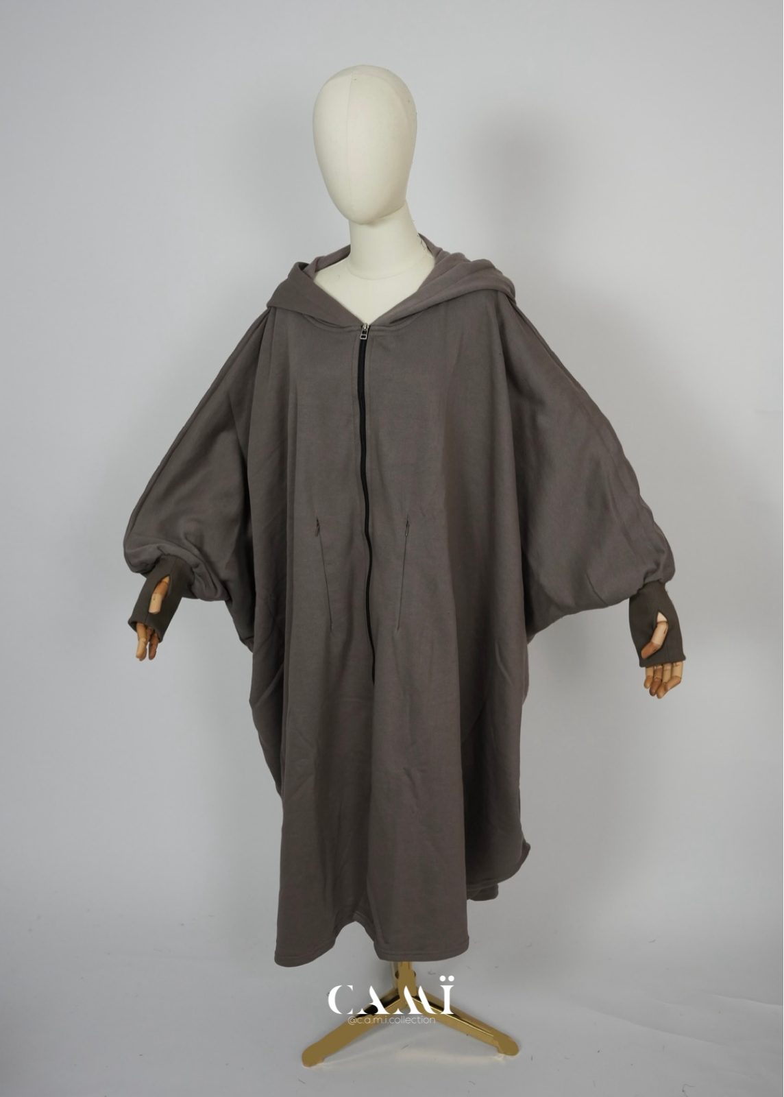 Jabaya taupe | Jacke mit weitem Schnitt