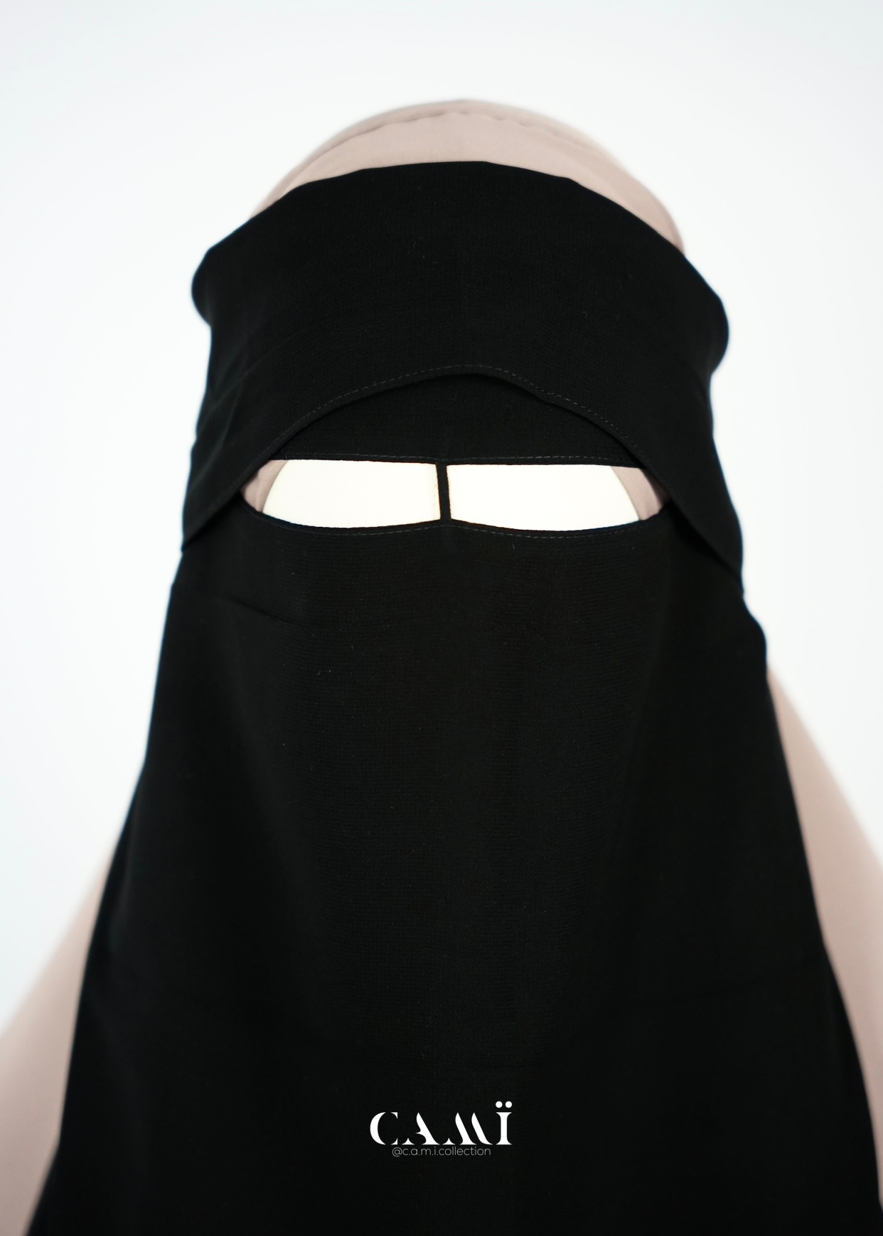 Niqab mit dünner Klappe