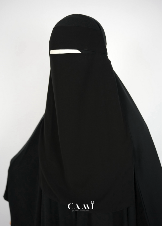 „Pinch“ Niqab schwarz