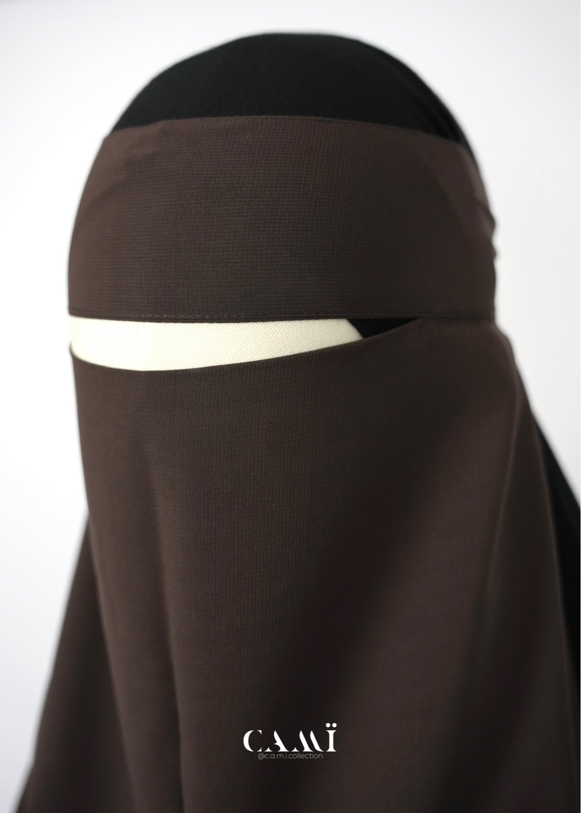Niqab dark taupe