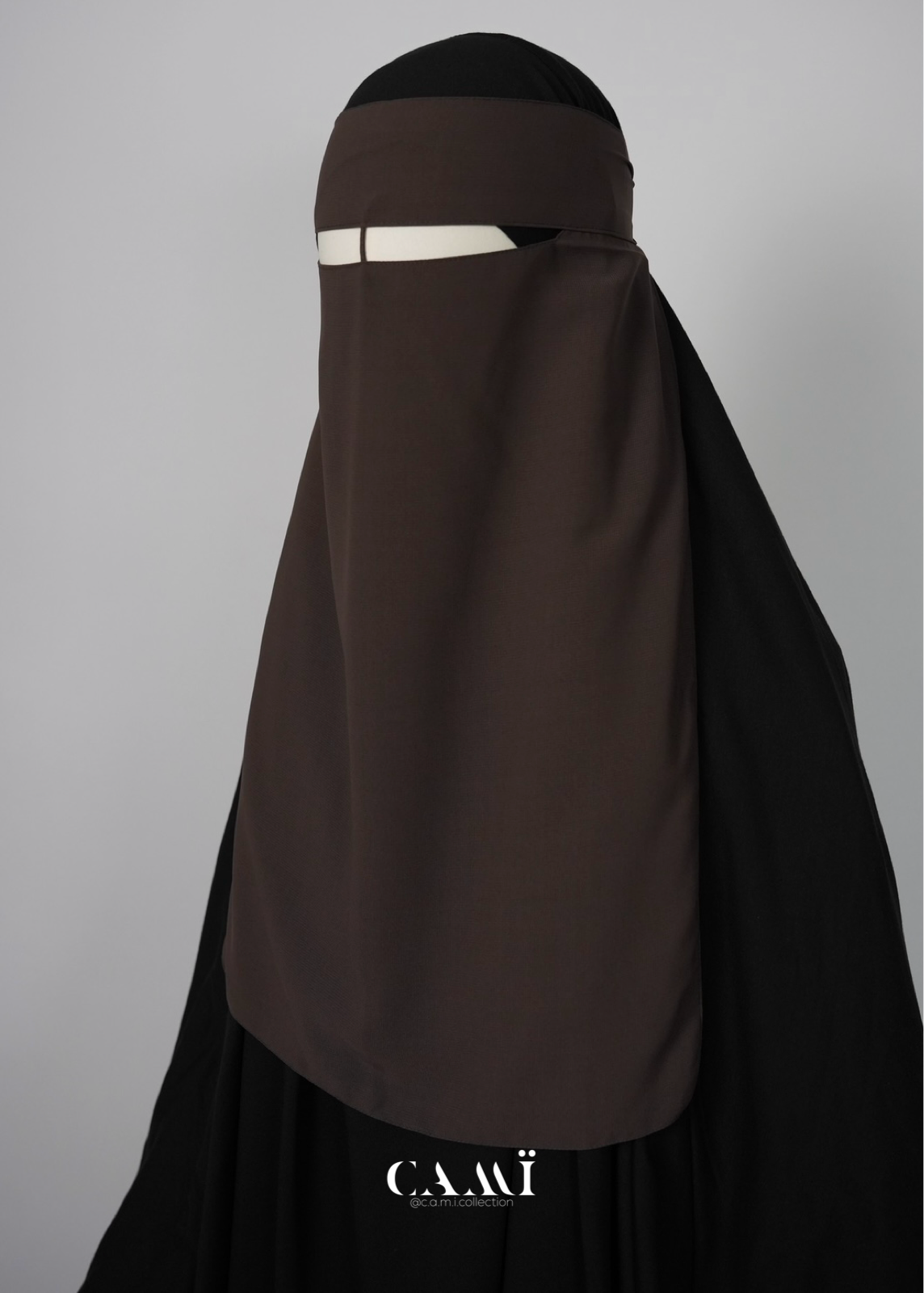 Niqab dark taupe
