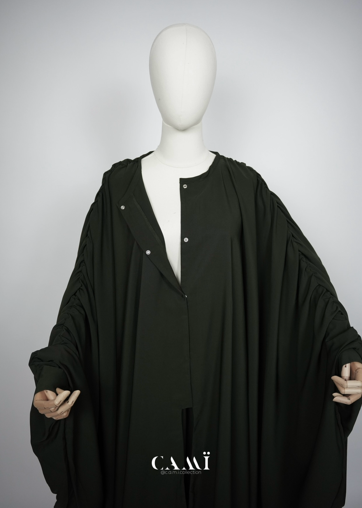 Abaya Set dark khaki green