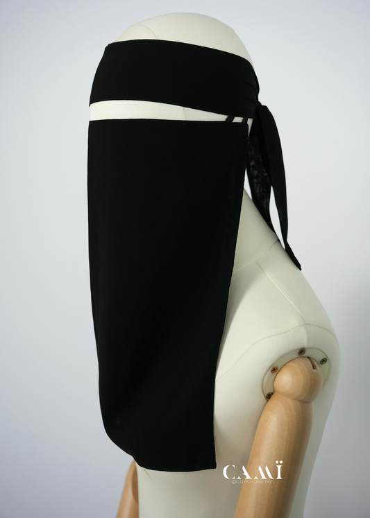 Niqab mit elastischen Seiten | pull down Niqab