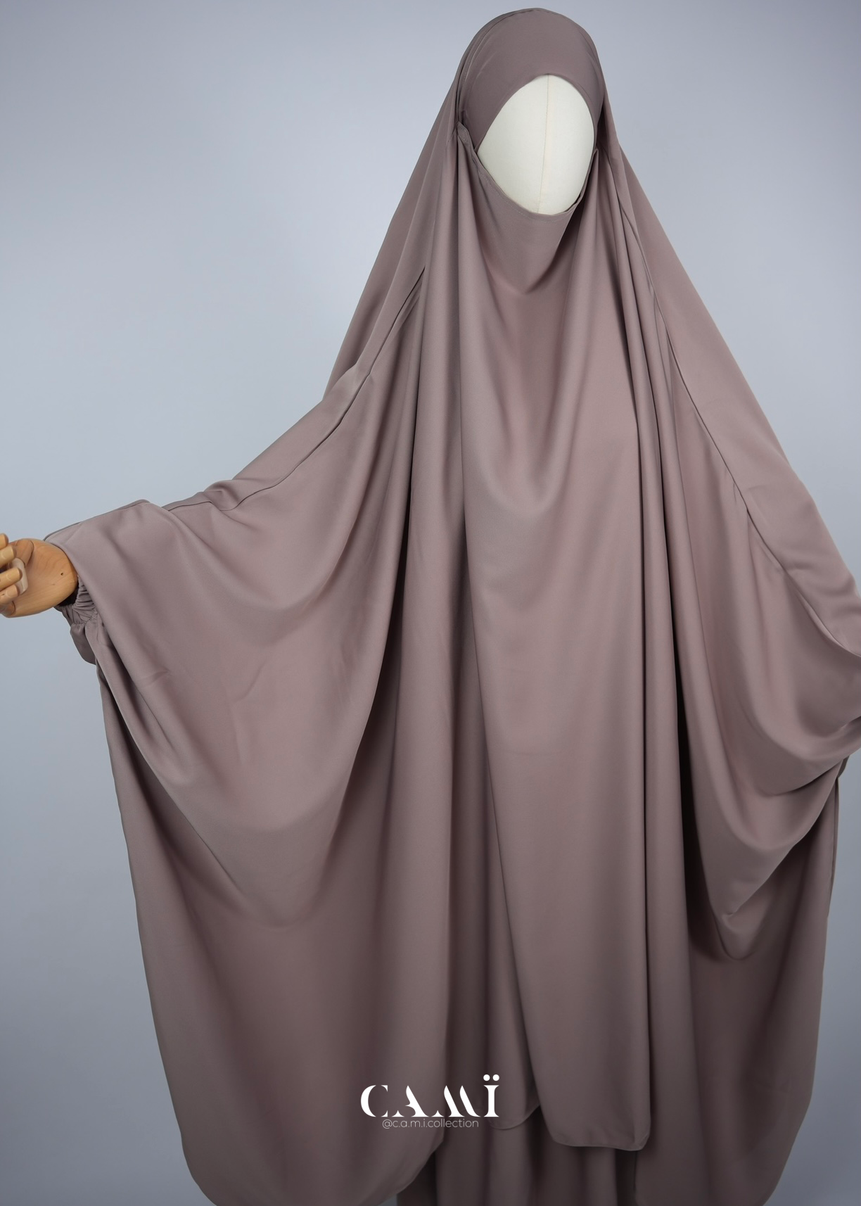 Jilbab mit Rock 2-teilig nude mauve