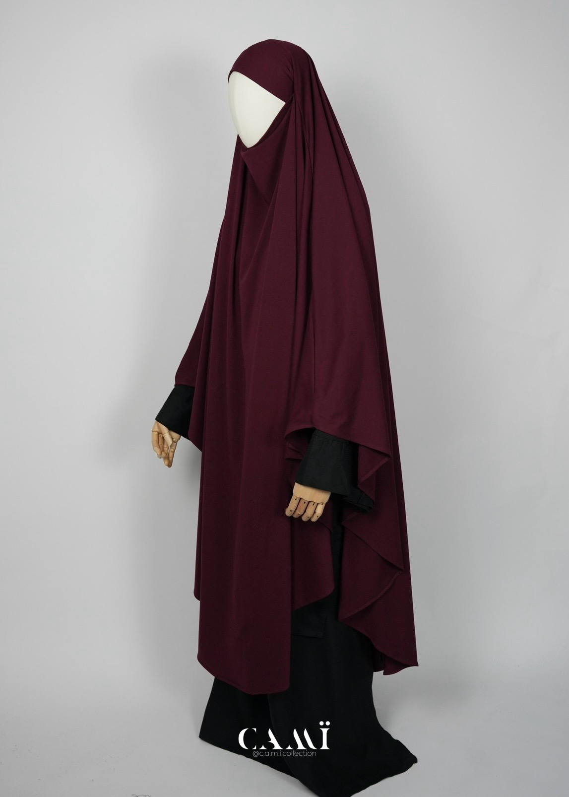 Jersey Khimar burgundy
