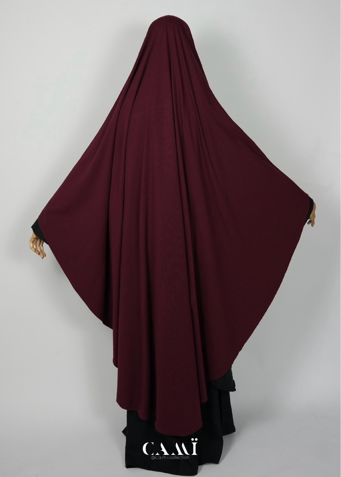 Jersey Khimar burgundy