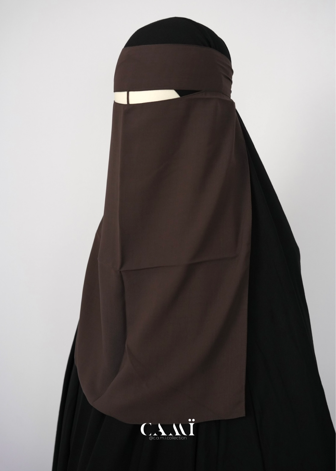 Niqab dark taupe