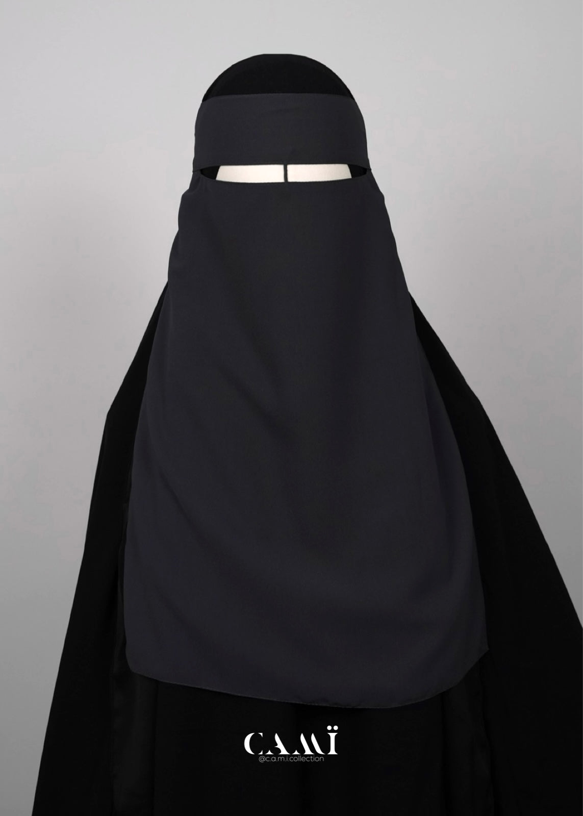 Niqab dunkelgrau
