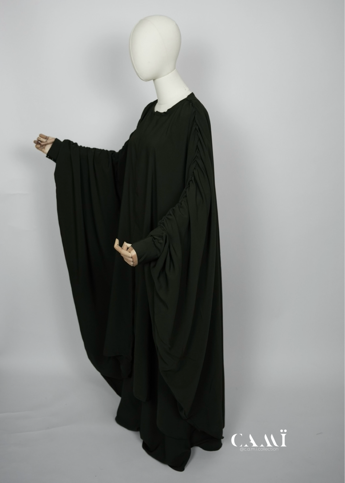 Abaya Set dark khaki green