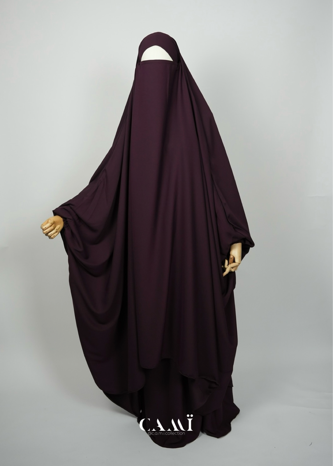 Jilbab mit Rock 2-teilig burgundy