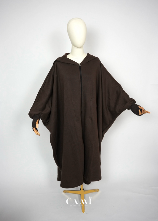 Jabaya dunkelbraun | Jacke mit weitem Schnitt