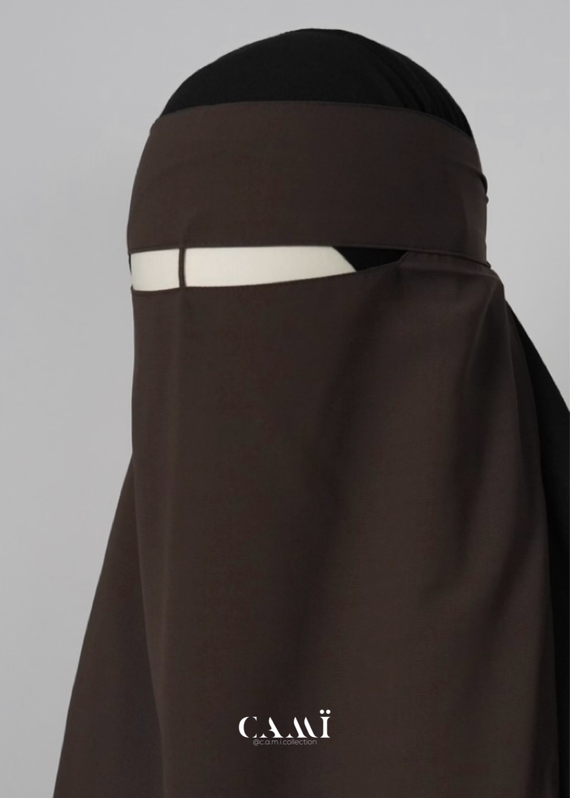 Niqab dark taupe