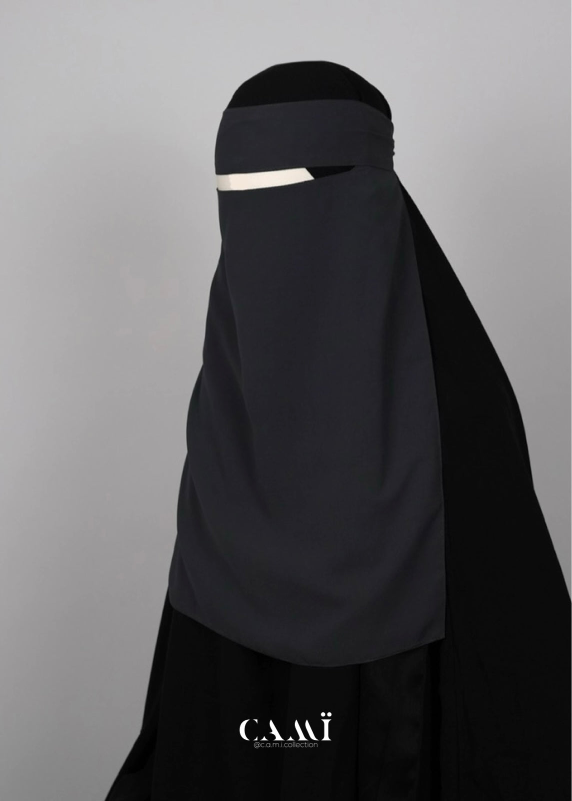 Niqab dunkelgrau
