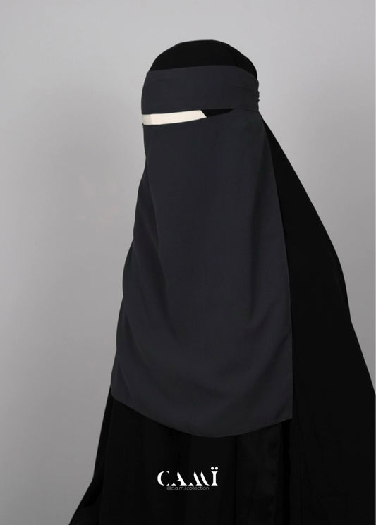 Niqab dunkelgrau