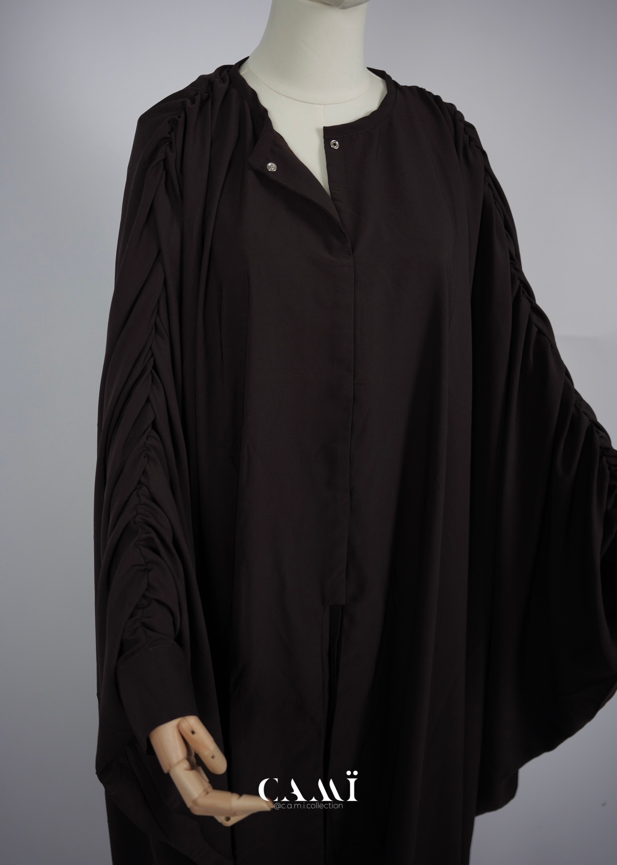 Abaya Set dunkelbraun