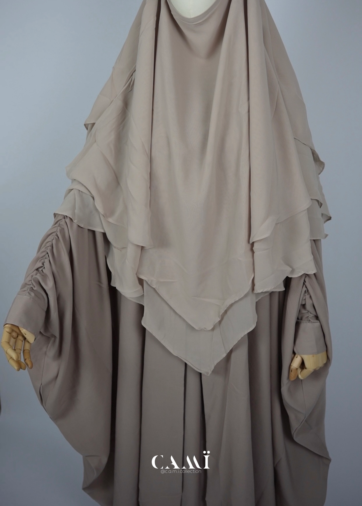 Abaya Set creme-beige