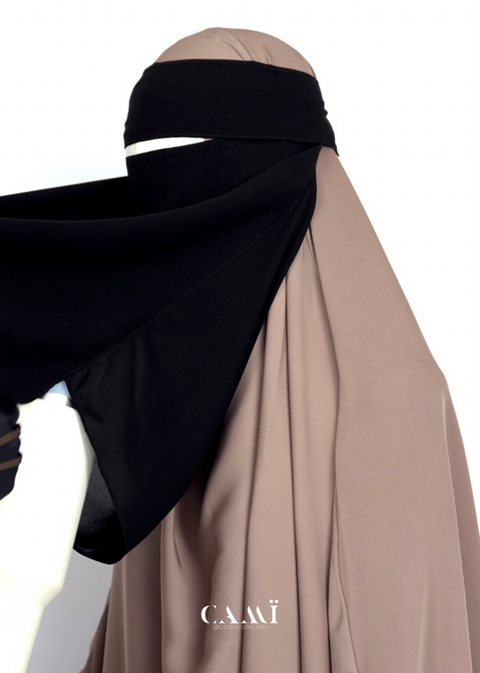 18“ Single Layer Niqab With Eating Feature